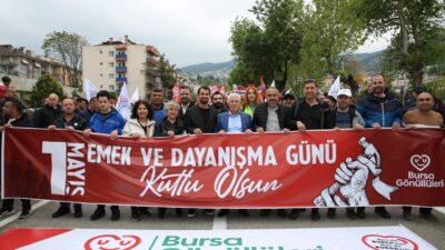 Bursa’da 1 Mayıs İşçi Bayramı, sendikaların, sivil toplum kuruluşlarının ve