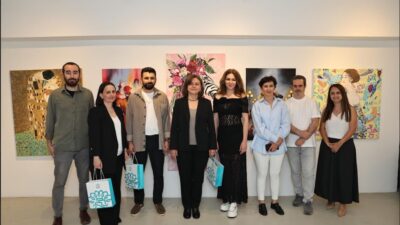 Nilüfer Sanat Atölyeleri’nde eğitimlerini tamamlayan Resim Atölyeleri Yetişkin Grubu’nun eserleri