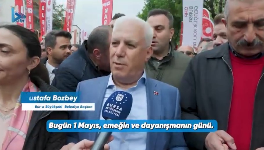 Bursa’da 1 Mayıs İşçi Bayramı, sendikaların, sivil toplum kuruluşlarının ve