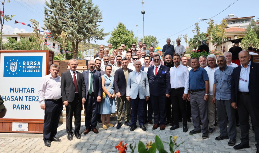 Bursa Büyükşehir Belediyesi tarafından İznik ilçesine kazandırılan Muhtar Hasan Terzi