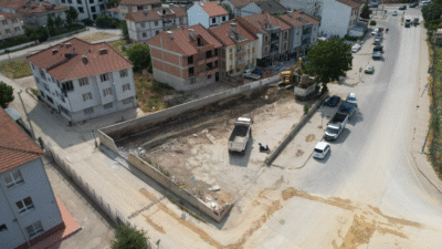 İnegöl Belediyesi, Ertuğrulgazi Mahallesinde atıl vaziyette bulunan boş alanda 43