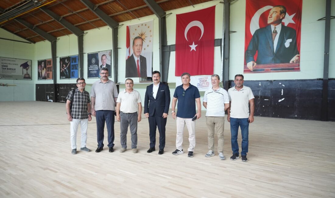 Yenişehir Belediye Başkanı Ercan Özel’in girişimleri sonucu Yenişehir Kapalı Spor