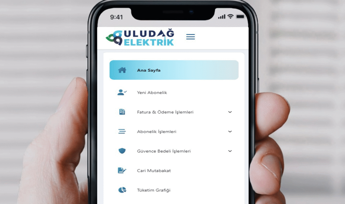 Müşterilerine diledikleri yerden işlem yapma olanağı sunan Uludağ Elektrik, online