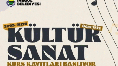 İnegöl Belediyesi’nin ücretsiz; sanat, hobi, meslek, dil eğitimi ve koro