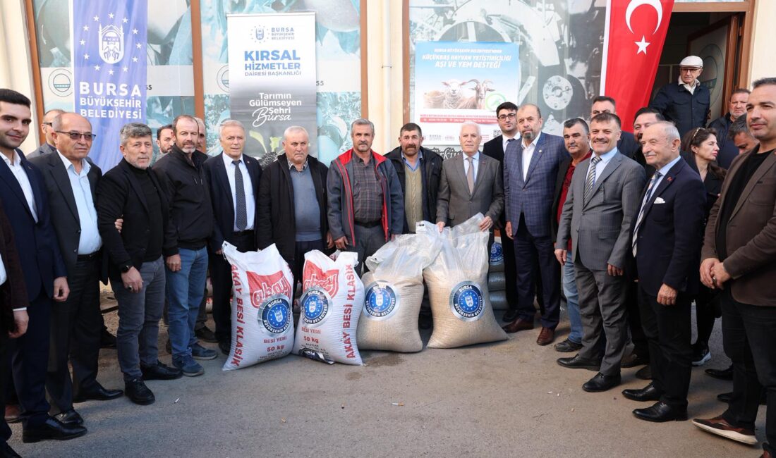 Bursa’da kırsal kalkınmaya yönelik çalışmalarını sürdüren Büyükşehir Belediyesi, küçükbaş hayvan