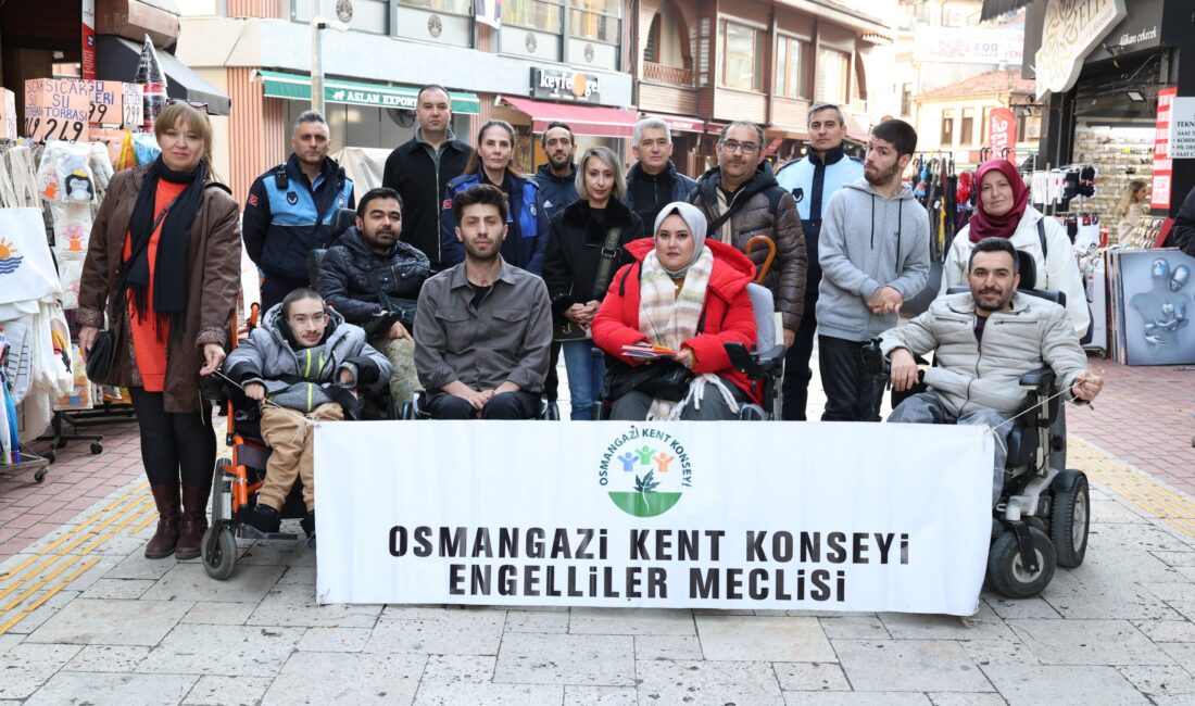 Osmangazi Belediyesi Zabıta Müdürlüğü ekipleri, 3 Aralık Dünya Engelliler Günü’nde