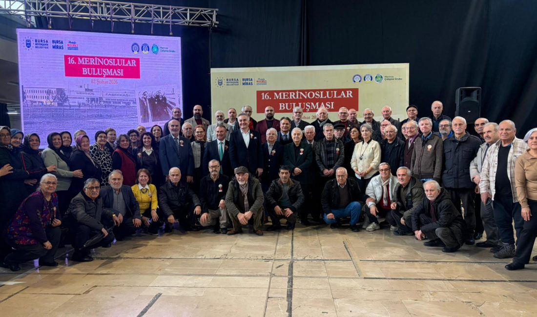Merinos ailesi buluştu Türkiye’nin ilk sanayileşme atılımlarından olan Merinos Fabrikası’nın eski çalışanları, Bursa